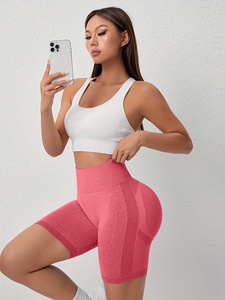 Women Seamless Yoga Shorts Moisture Wicking High Waist Workout Fitness <b>Running</b> Shorts - Product Image 3