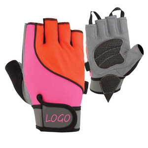 Half <b>Finger</b> Gym Gloves Green Black PU Leather Adjustable Wrist <b>Strap</b> Weight Lifting Fitness Gear Unisex - Product Image 4