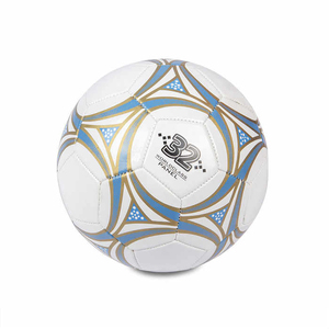 Balón de Fútbol SHARISSA INTERNATIONAL WA-FB-005 Blanco de PU con Estampado Digital (Azul Dorado) para Entrenamiento de Adultos, Uso en Exteriores en Todas las Estaciones, Talla XL - Product Image 2