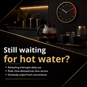 Distributeur d'eau de bureau AQUATEK, chaud, froid, tempéré, 3 températures, en acier inoxydable, modèle électrique pour comptoir de cuisine - Product Image 2