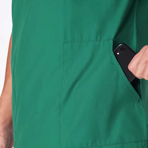 Medical <b>Scrub</b> Uniform Apparel Hospital Use Durable 100% Cotton Twill Fabric Men's <b>Scrub</b> <b>Sets</b> - Product Image 6