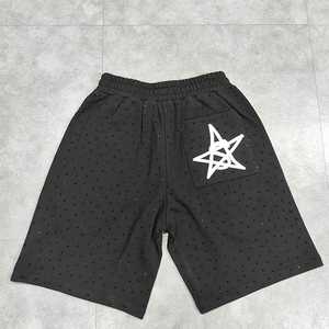 <b>Men's</b> Casual Relaxed Fit Canvas <b>Lounge</b> <b>Shorts</b> with Breathable Mid Waist Embroidered Design and Adjustable Drawstring Closure - Product Image 2