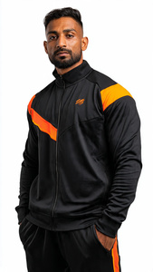 High Quality Training <b>Jacket</b> <b>Men</b> OEM Zipper <b>Long</b> Sleeve Sports Training <b>Jackets</b> <b>Men's</b> Windproof Sports Sublimation <b>Jacket</b> <b>Men</b> - Product Image 2