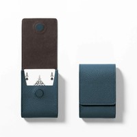 Caja de Almacenamiento de Póquer de Cuero Ecológico de Alta Calidad con Cierre Magnético, Personalizable, de Calidad Profesional, para Fichas de Póquer de Arcilla Individuales