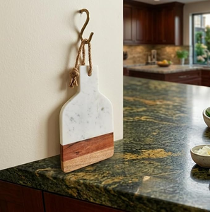 Mango <b>Wood</b> Marble Rectangle Chopping Board Dishwasher Safe for Restaurant and Events Kitchen Use - Product Image 5