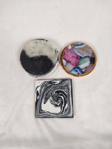 Nouveauté : Sous-verres ronds personnalisables en pierre naturelle pour la décoration intérieure, tapis et supports de table à manger, prix de gros - Product Image 4