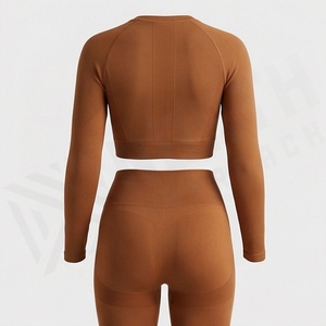Conjunto de Yoga sin Costuras de Secado Rápido para Mujer, Sujetador Deportivo Reversible, Leggings Transpirables, Ropa Deportiva, Color Personalizado - Product Image 2