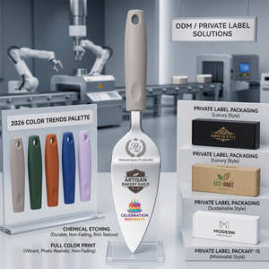 Cuchillo/Pala Cortadora de Acero Inoxidable 430 para Tartas, Pasteles, Carne, <span class=keywords><strong>Pizza</strong></span>, Grado Alimenticio - Product Image 5