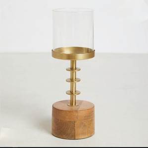 Ensemble de 2 bougeoirs en bois naturel de qualité supérieure, faits à la main, pour bougies chauffe-plat, articles de maison, au meilleur prix - Product Image 6