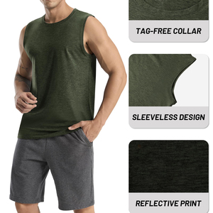 Men High Quality Tank Top For Casual Outdoor Activities Soft Touch & Lightweight Easy Care Summer Collection Blank Tank Top Men - Product Image 3