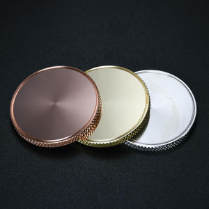 Premium Modern Brass Brush Blank Coin <b>Metal</b> Stamping Disc Textured Edge <b>Engraving</b> Jewelry Making DIY Crafts Tokens Medals - Product Image 1