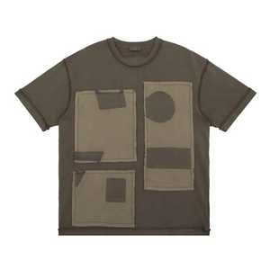 Best 220G Heavyweight 100% Cotton <b>Canvas</b> Quick Dry Breathable Custom Round Neck Short Sleeve Vintage <b>Box</b> Men's T-Shirt - Product Image 2