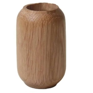 Florero de Madera de Mango Tallado a Mano, Decoración de Mesa para Sala de Estar u Oficina, Regalos y Uso al por Mayor, Florero de Madera Ecológico - Product Image 3
