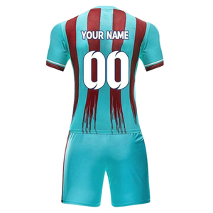 Conjunto de Camiseta y Pantalones Cortos de Fútbol Unisex Personalizables al por Mayor, 200 g/m², Tallas Grandes, Transpirable, de Secado Rápido, 100% Poliéster, Premium para Verano - Product Image 3
