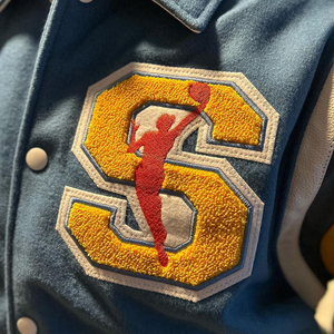 Custom Letterman Varsity <b>Jacket</b> Stand Collar Front Embroidered Letter Patch <b>Baseball</b> <b>Men</b> Women Wholesale 100% Wool Vintage - Product Image 5