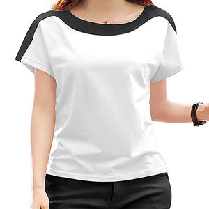 Nuevas Camisetas Cortas Ecológicas de la Mejor Calidad para Mujer, con Logotipo Personalizado, Tallas Grandes, 100% Algodón Transpirable, Tallas Personalizables, en Oferta - Product Image 5