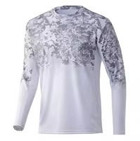 Camisa de Pesca con Capucha de Manga Larga Unisex, 100% Poliéster, Personalizada OEM, con Máscara Transpirable, UPF 50+, Técnica de Impresión por Transferencia de Calor - Product Image 6