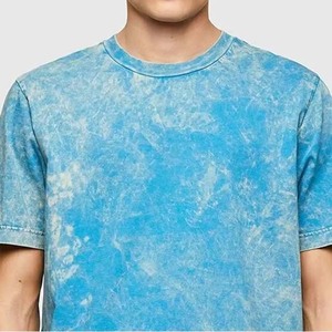 เสื้อยืดคุณภาพสูง 230gsm ผ้าฟอกกรด ทรงโอเวอร์ไซส์ คอกลม แขนสั้น สไตล์วินเทจ สำหรับผู้ชาย เหมาะสำหรับใส่เล่นกีฬา ลายพิมพ์เรียบ - Product Image 5