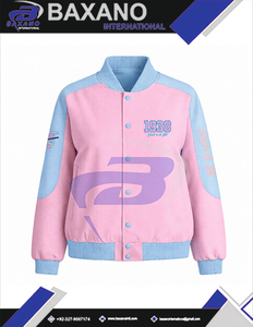 Chaqueta de sarga de algodón estilo carreras de la hermandad Jack And Jill Of America, ropa griega, chaqueta de carreras con cuello alto y bloques de color. - Product Image 5