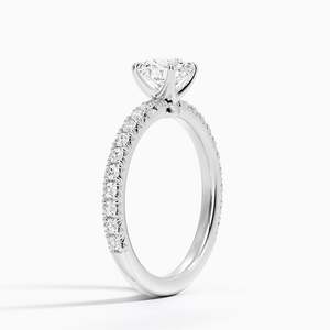 Anillo BOJ 0114 Corte Redondo Plata 925 Lujo Amelie Anillo Solitario con Engaste de Garras Diamante 2ct Color D VVS1 Moissanita Certificado GRA - Product Image 2