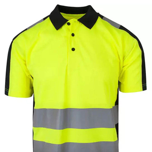 Polo de sécurité pour homme, impression personnalisée OEM, logo et taille sur mesure, été, 100% coton, coupe classique, vêtements de travail pour agents de sécurité - Product Image 5