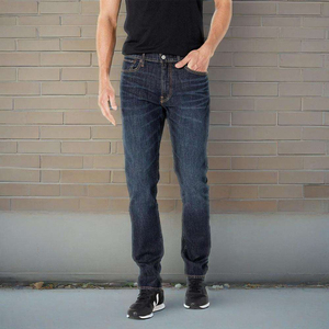 Jeans en denim décontractés pour hommes, coupe ample, jambes larges, imperméables, respirants, écologiques, vêtements de travail décontractés, OEM, ODM, marque privée, vente en gros - Product Image 6