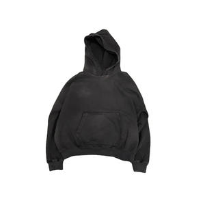 Sudadera con Capucha Extra Grande para Hombre, Diseño con Recortes, Color Sólido, 100% Algodón French Terry, Ropa de Otoño - Product Image 2