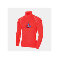 Chemise de sport respirante avec rembourrage intégré en polyester/coton haute densité, absorbant les chocs et évacuant l'humidité, protection corporelle intégrée