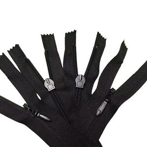 Wholesale # 5 Nylon Closed End Sself-locking Hidden Invisible <b>Zipper</b> High Quality Size 5 Invisible <b>Zipper</b> - Product Image 6