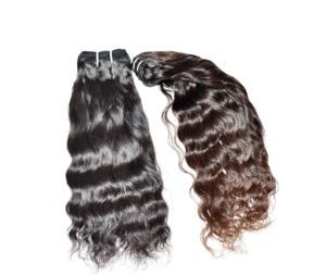 Fabrication vietnamienne traitement de paquets aucun Deep Wave vente en gros ondulé brut pour les femmes noires tissant des extensions de cheveux humains - Product Image 4