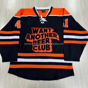 Maillot de hockey sur glace personnalisé sublime uniforme 100% polyester séchage rapide et respirant ensembles antibactériens hommes adultes vente en gros - Product Image 4