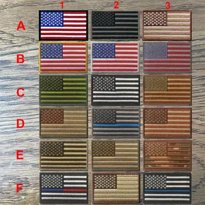 Patchs brodés de haute qualité avec drapeau américain, thermocollants, rectangulaires, en tissu, pour utilisation sur vêtements - Product Image 6