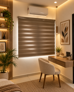 Persianas enrollables día y noche Zebra sin pelmet de la serie WINHOME, sin pelmet, para proyectos de hoteles y apartamentos, habitaciones de hotel, personalizadas, OEM, ODM - Product Image 1
