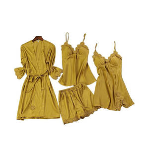 Ensemble de nuit féminin au toucher doux, léger et aérien, ensemble de détente pour dormir, tissu lisse, ensemble de confort pour la nuit - Product Image 3