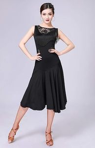 Vestidos de cóctel para mujer, vestido midi ajustado sin mangas, diseño acampanado, vestido para bailar, vestidos de salsa hechos a medida - Product Image 5