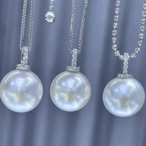 Collier de perles d'eau douce fait main 11-12 mm, couleur grise platine, petites imperfections, 18 carats, véritable corde de chanvre, 7-8 mm, 11-12 mm - Product Image 3