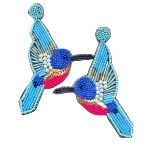 Pendientes colgantes de moda Flyhigh Bird, recién llegado, cuentas hechas a mano transfronterizas, oro, moda creativa para fiestas, estilo cristiano - Product Image 1