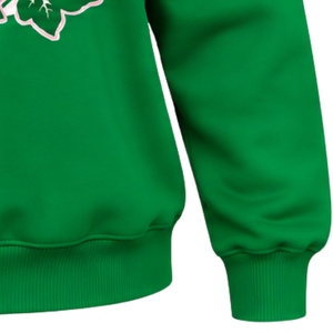 Sudadera Moderna Verde con Cuello Alto para Mujer, Bordado Personalizado con Letras Rosas, Suave y Cómoda, para Eventos de Hermandades - Product Image 4