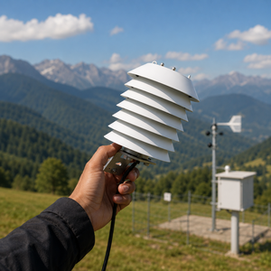 Sensor de Temperatura |   Sonda de Medición de Temperatura del Aire Exterior con Protección Contra la Radiación para Estación Meteorológica y Monitoreo Ambiental - Product Image 3