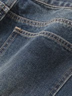 Premium Designer Branded Men's Casual Jeans Summer Spring Wide Leg Eco-Friendly Loose Fit Cotton Denim - Product Image 5