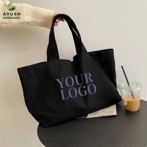 Sac fourre-tout en coton avec fond renforcé, logo et dimensions personnalisés, idéal pour le shopping et les voyages - Product Image 1