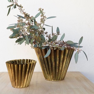 Maceta de Metal Plegable Hecha a Mano para Decoración del Hogar, para Plantas de Interior y Exterior, Decoración de Mesa - Product Image 1