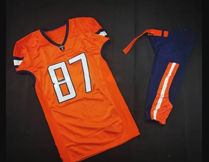 Maillots de football américain en twill pour jeunes, vente en gros 2023 / Uniformes de football américain personnalisés - Product Image 6