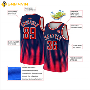 Maillot de basket-ball de qualité supérieure, léger, respirant, séchage rapide, impression de logo personnalisée, taille plus, 100% polyester, vente en gros - Product Image 2