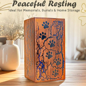 Premium Wooden Burial Urn for Cremated Remains Personalized Wooden Memorial Box Urn by AYAANS - Product Image 5