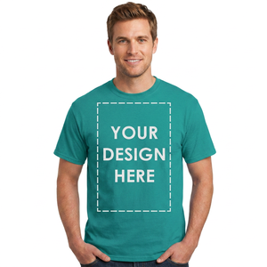 <b>Men's</b> <b>Navy</b> <b>Blue</b> Short Sleeve O-Neck Regular Fit 100% Cotton Casual <b>T</b>-<b>Shirt</b> With Custom Front Print Design - Product Image 2