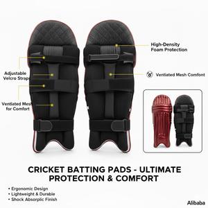 Protectores de Piernas Personalizados 2026 para Críquet, Edición para Jugadores Adultos Unisex, Ligeros, Transpirables, Duraderos, de Espuma de Alta Densidad - Product Image 2