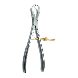 Mordazas dentadas curvas de 9 pulgadas con bloqueo de velocidad para un agarre seguro durante instrumentos médicos ortopédicos fórceps de sujeción de huesos quirúrgicos - Product Image 1