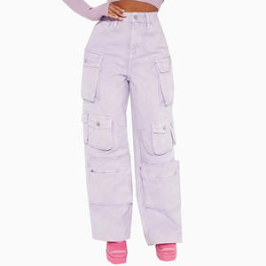 Pantalones vaqueros de Mujer servicio OEM pantalones vaqueros de mujer ropa de moda Pantalones vaqueros de mujer precio barato pantalones vaqueros de mujer de etiqueta privada - Product Image 2