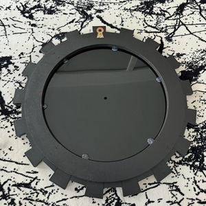 Stylish Round Mirror <b>Wall</b> <b>Clock</b> With Roman Numbers And Reflective Glass Panels Perfect For Contemporary Home <b>Decor</b> From India - Product Image 6